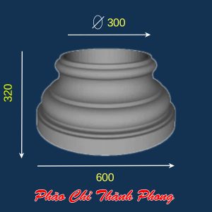 Đầu đế cột tròn bê tông TP-DCX33-A