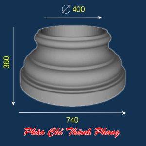Đầu đế cột tròn bê tông TP-DCX35-A