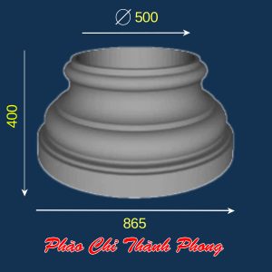 Đầu đế cột tròn bê tông TP-DCX38-A