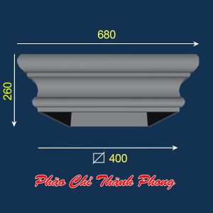 Đầu đế cột vuông bê tông TP-DCX31-B