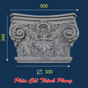 Đầu đế cột vuông bê tông TP-DCX23