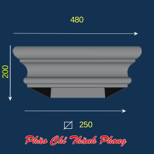 Đầu đế cột vuông bê tông TP-DCX29-B