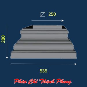 Đầu đế cột vuông bê tông TP-DCX29-A