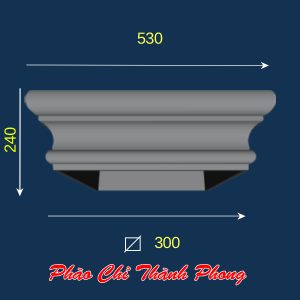 Đầu đế cột vuông bê tông TP-DCX30-B