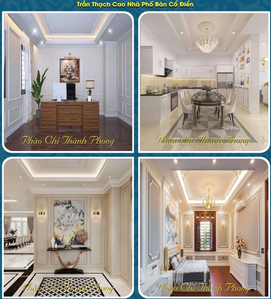 Phào chỉ ốp trần tường thạch cao TP-CM58 6 Ứng Dụng Sản Phẩm Thạch Cao Thành Phong trong Xây Dựng 2