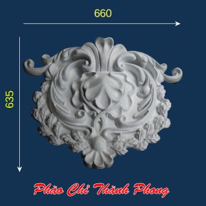 Phù điêu mặt cột xi măng TP-PDX06