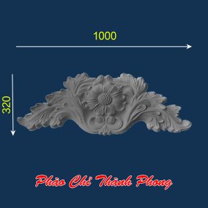 Phù điêu xi măng TP-PDX20 - Phù Điêu Hoa Cúc