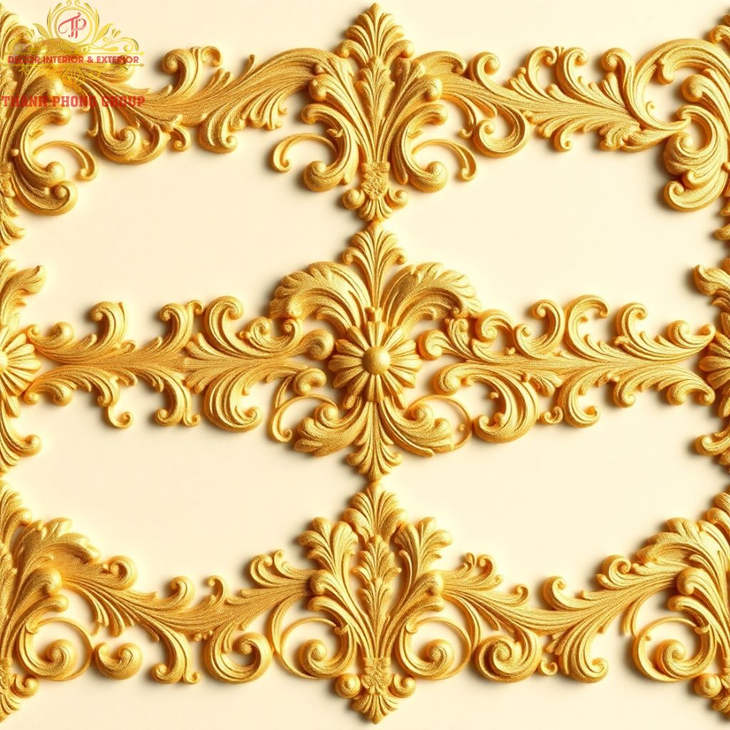 Hoa Văn Phào Chỉ Dát Vàng