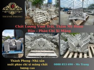 Phào chỉ xi măng thành phong