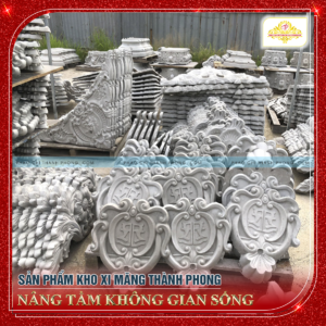 Hoa văn Phù điêu Xi Măng