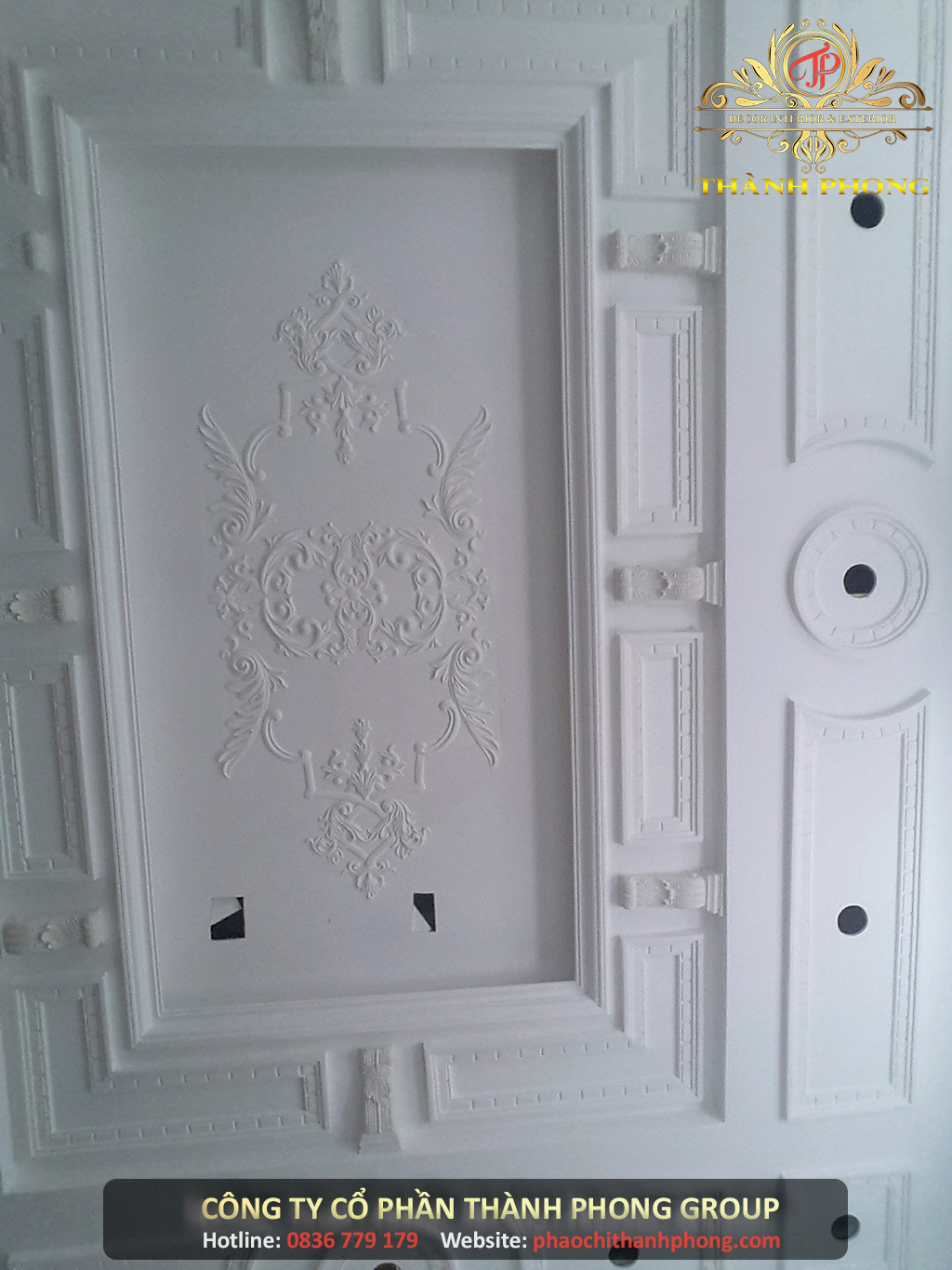 Công Trình Thạch Cao Xi Măng Biệt Thự Cổ Điển Anh Khai - Chị Hiếu 9