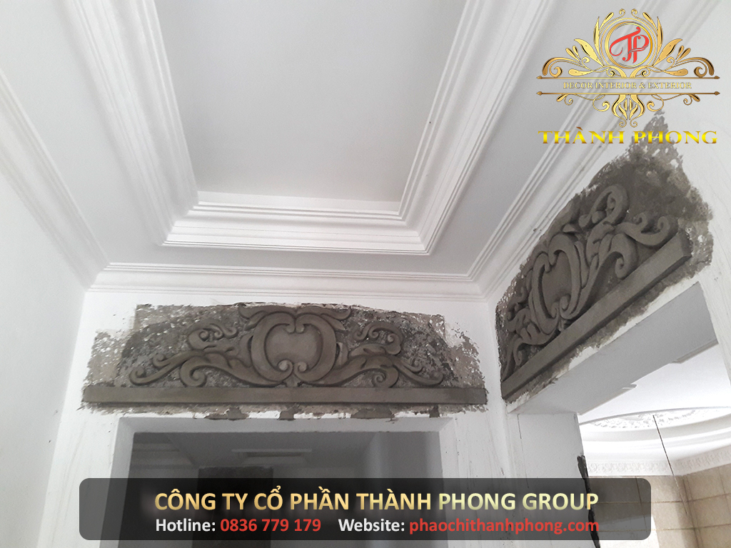Công Trình Thạch Cao Xi Măng Biệt Thự Cổ Điển Anh Khai - Chị Hiếu 11