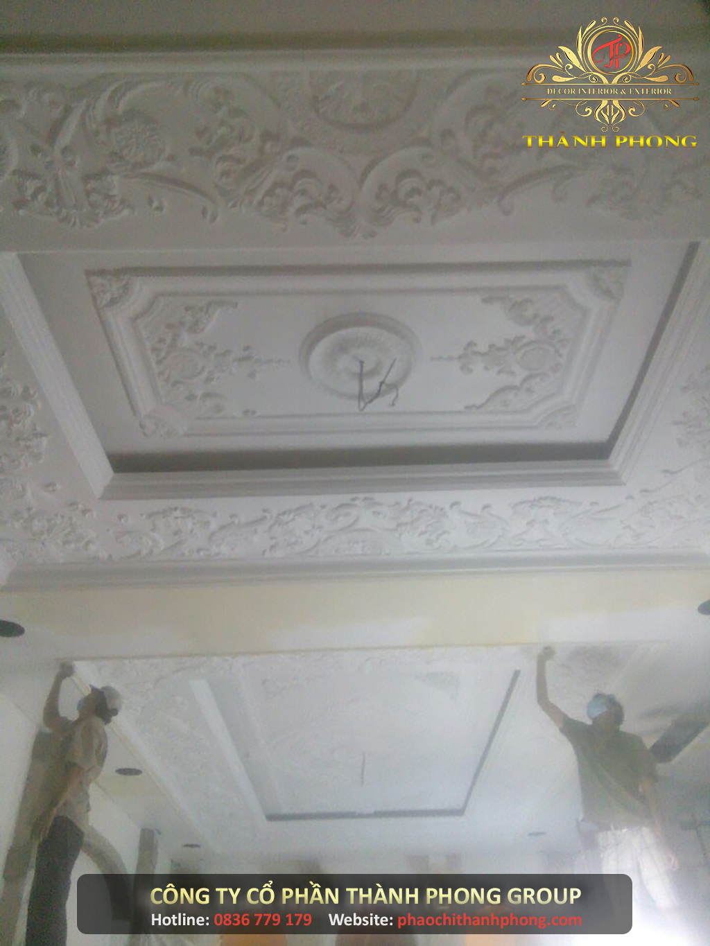 Công Trình Thạch Cao Xi Măng Biệt Thự Cổ Điển Anh Khai - Chị Hiếu 14