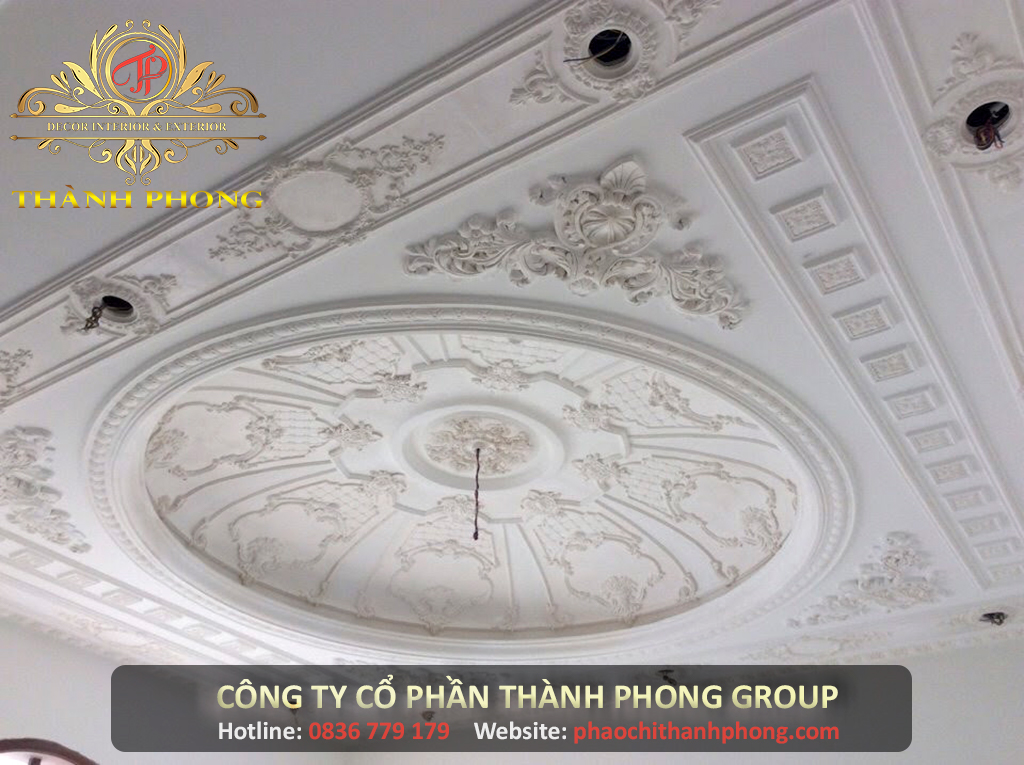 Công Trình Thạch Cao Xi Măng Biệt Thự Cổ Điển Anh Khai - Chị Hiếu 17