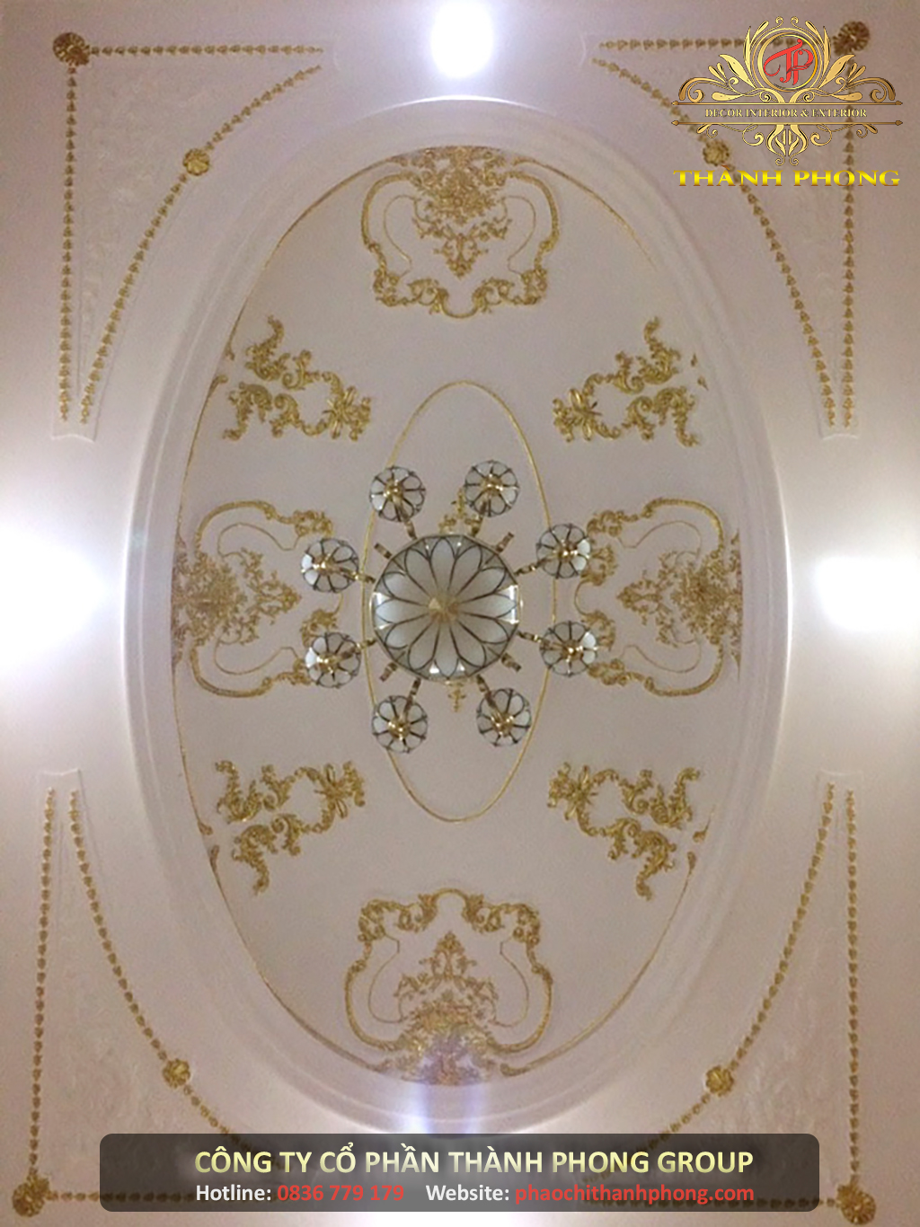 Công Trình Thạch Cao Xi Măng Biệt Thự Cổ Điển Anh Khai - Chị Hiếu 19