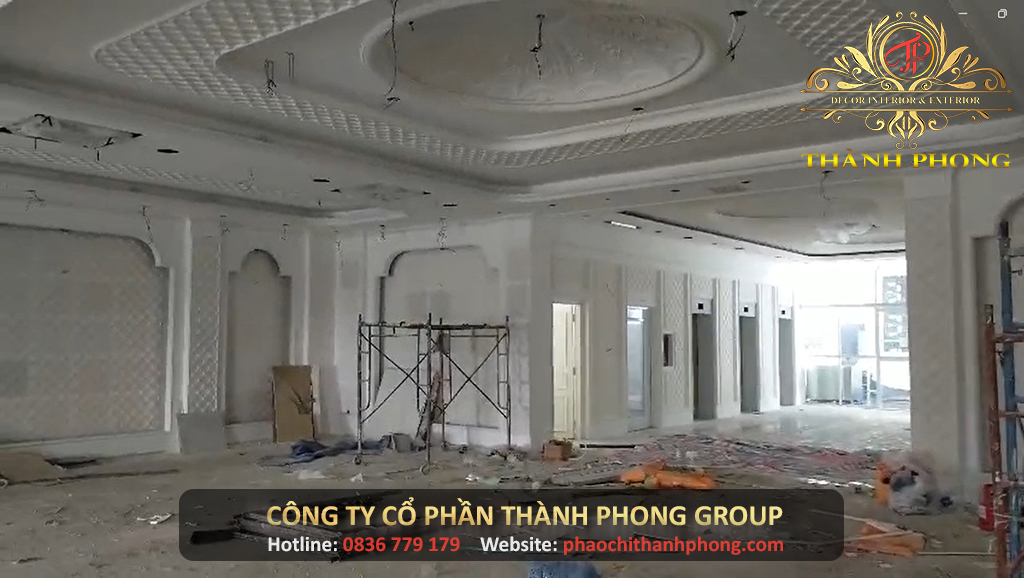 Công Trình Xi Măng GFRC Trung Tâm Hội Nghị Tiệc Cưới Gold Place 2