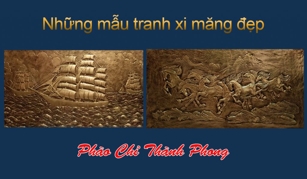 Những mẫu tranh xi măng đúc sẵn đẹp 1 mau tranh xi mang dep don tet